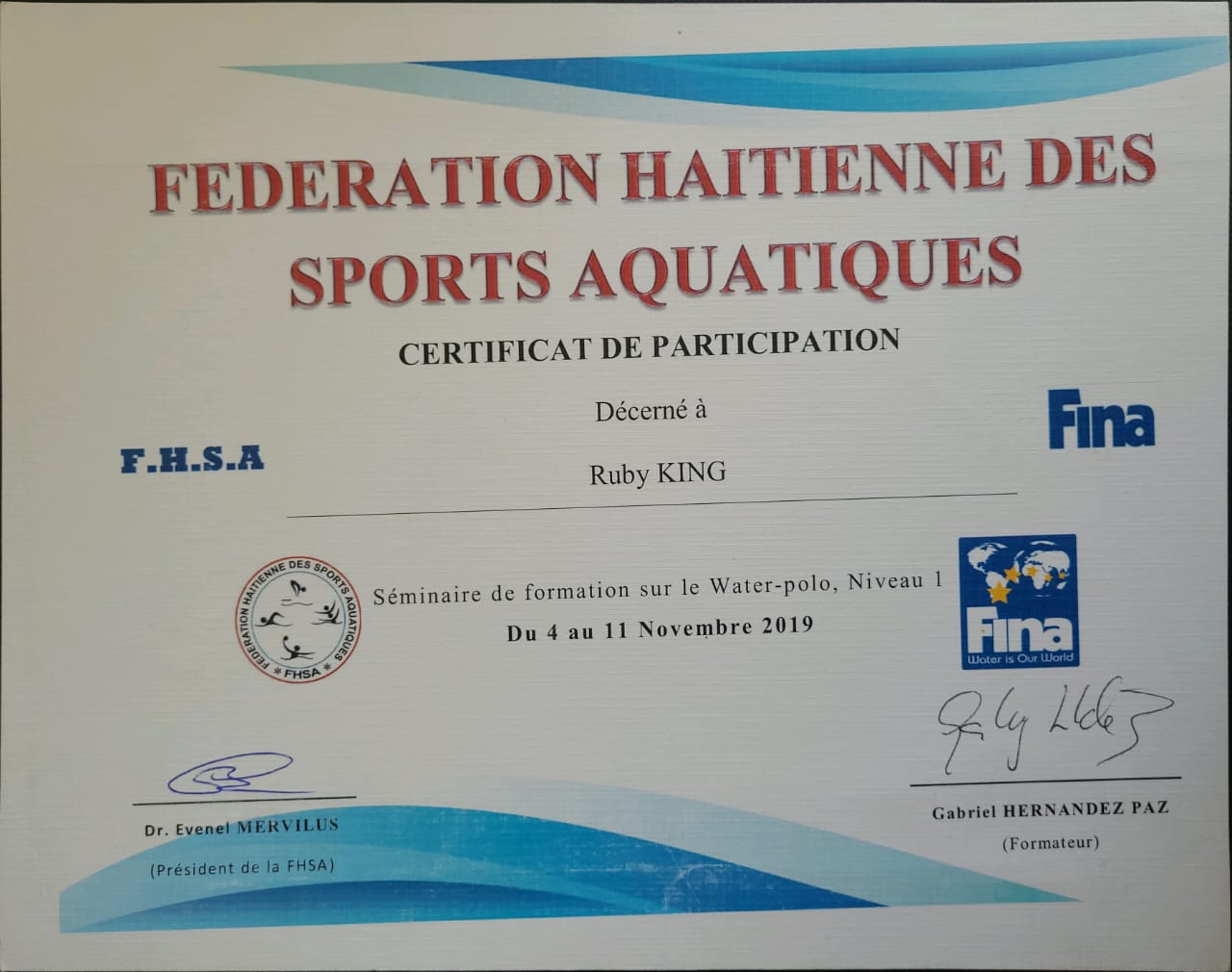 Ruby — Formation Water-Polo