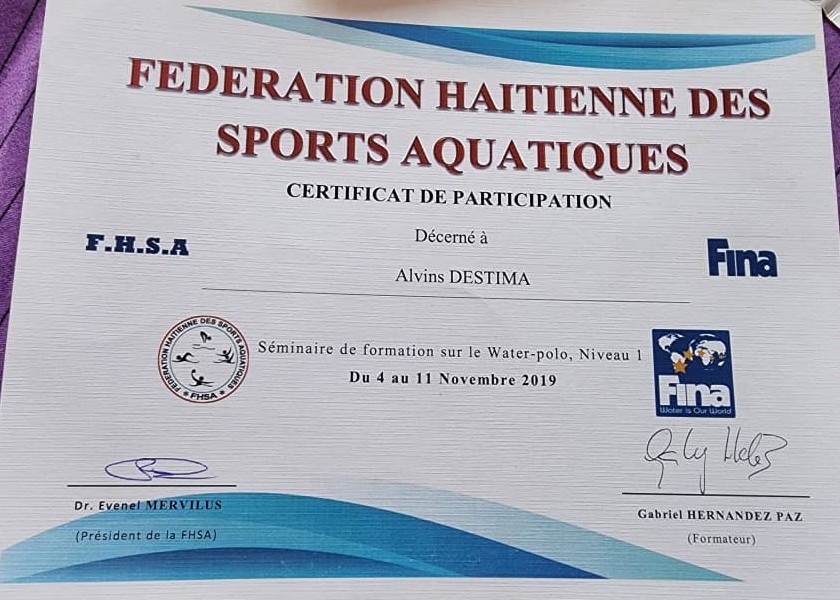 Alvins — Certificat Formation