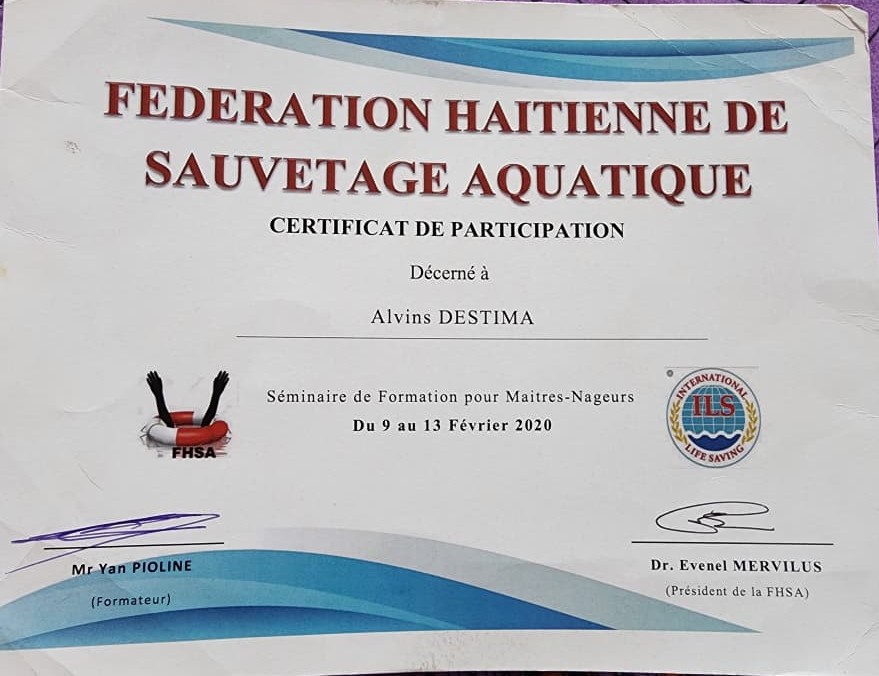 Alvins — Certificat Formation